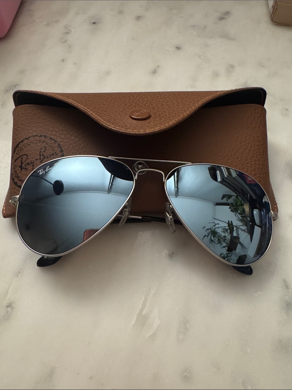 Ray Ban pilot Sunglasses with case unisex